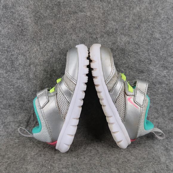 Nike Shoes Toddler Baby 6C Athletic Trainer Sneakers Flex Experience 3 Grey Pink - Picture 8 of 11
